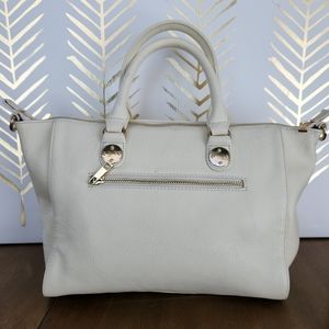 Onna Ehrlich Leather Satchel Ivory